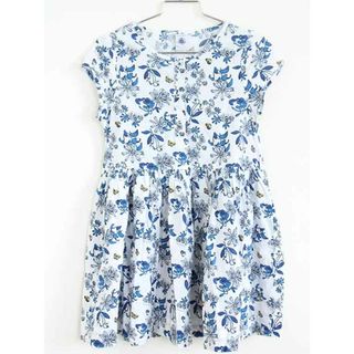 プチバトー(PETIT BATEAU)の【夏物 新入荷!】†プチバトー/PETIT BATEAU†116cm(6ans) 半袖ワンピース/ワンピース 青×白【中古】子供服 キッズ kids  女の子 夏 onepi 624042(ワンピース)