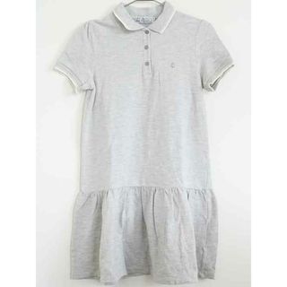 プチバトー(PETIT BATEAU)の【夏物 新入荷!】†プチバトー/PETIT BATEAU†152cm(12ans) 半袖ワンピース/ポロワンピース グレー【中古】子供服 キッズ kids ジュニア 女の子 夏 onepi 624042(ワンピース)