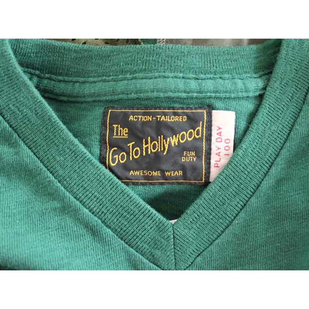 GO TO HOLLYWOOD(ゴートゥーハリウッド)の【夏物 新入荷!】†ゴートゥーハリウッド/GotoHollywood†100cm ワンピース/半袖ワンピース 緑 22年製【中古】子供服 キッズ kids 女の子 夏 onepi 624042 キッズ/ベビー/マタニティのキッズ服女の子用(90cm~)(ワンピース)の商品写真