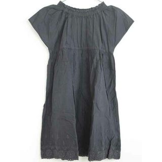 【夏物 新入荷!】†フィス/FITH†120-130cm(M) 半袖ワンピース 黒【中古】子供服 キッズ kids 女の子 夏 onepi 624042(ワンピース)