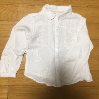 ザラ(ZARA)のZARA 刺繍ガーゼシャツ(ブラウス)