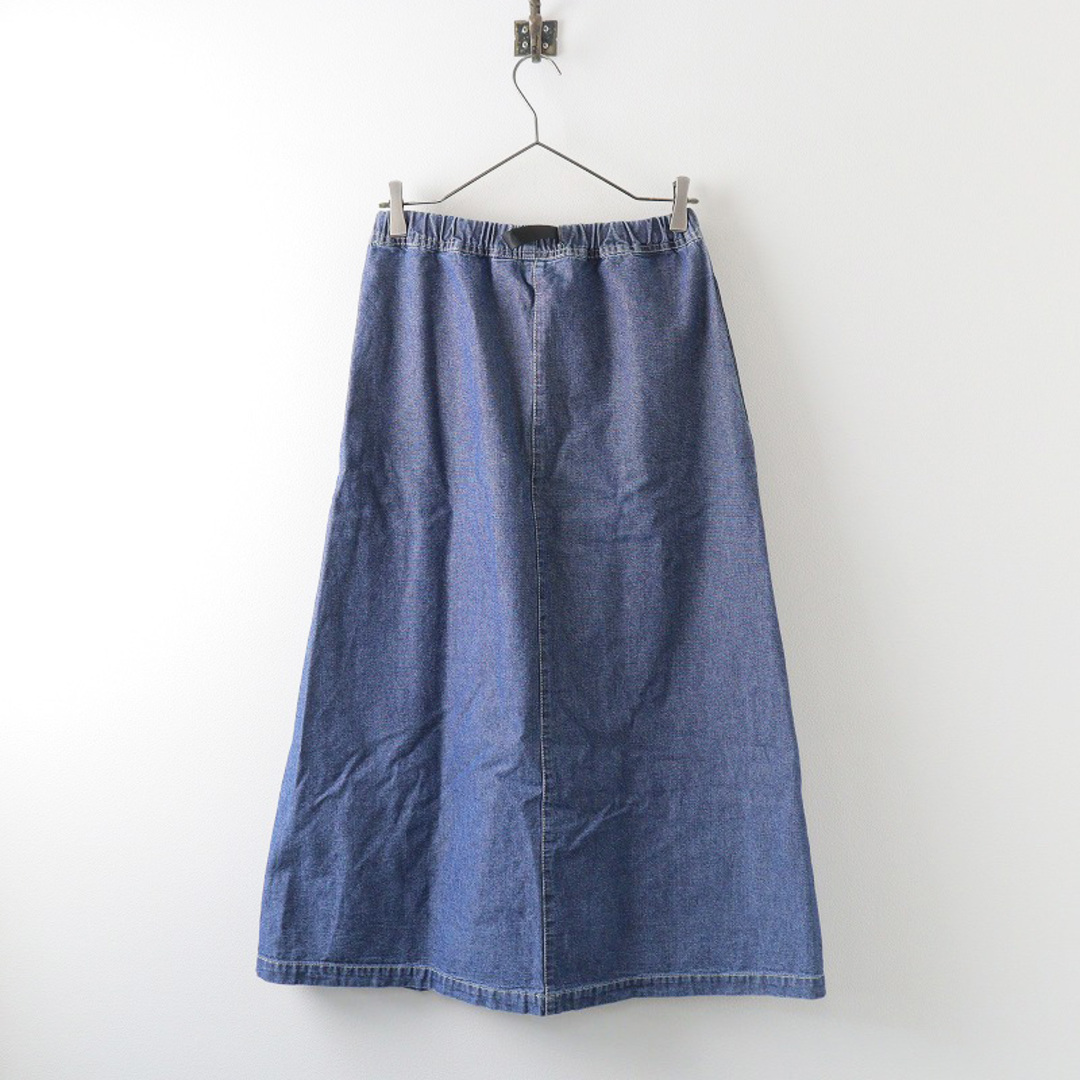 GRAMICCI(グラミチ)のグラミチ GRAMICCI ライトデニム ロング フレア スカート LIGHT DENIM LONG FLARE SKIRT S/ブルー ボトムス【2400013849258】 レディースのスカート(ひざ丈スカート)の商品写真