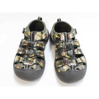 キーン(KEEN)の【春夏物 新入荷!】▼キーン/KEEN▼20cm スポーツサンダル/アウトドアシューズ/サンダル/靴 カーキ×マルチ ニューポート アウトドア キャンプ 川遊び 水遊び プール 海水浴【中古】 子供 キッズ kids  男の子 春夏 shoes seasonal 324042(サンダル)