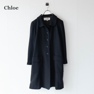 【Chloe】クロエ　フォーマルコート　大きいサイズ　ブラック　44サイズ