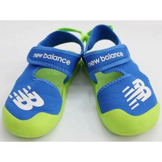 ニューバランス(New Balance)の【夏物 新入荷!】◇ニューバランス/NB/New Balance◇19cm サンダル/シューズ/靴 青×黄緑 アウトドア キャンプ 川遊び 水遊び プール 海水浴【中古】子供 キッズ kids 男の子 夏 shoes seasonal 424042(サンダル)