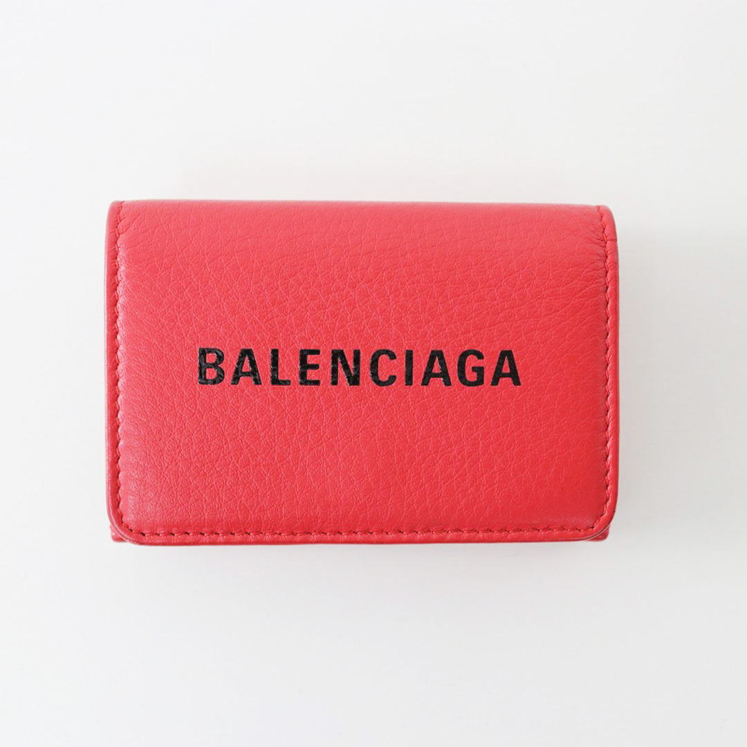 Balenciaga(バレンシアガ)のバレンシアガ BALENCIAGA 551921 DLQ4N エブリデイ ミニウォレット/レッド レザー ミニ財布 3つ折り【2400013834384】 レディースのファッション小物(財布)の商品写真