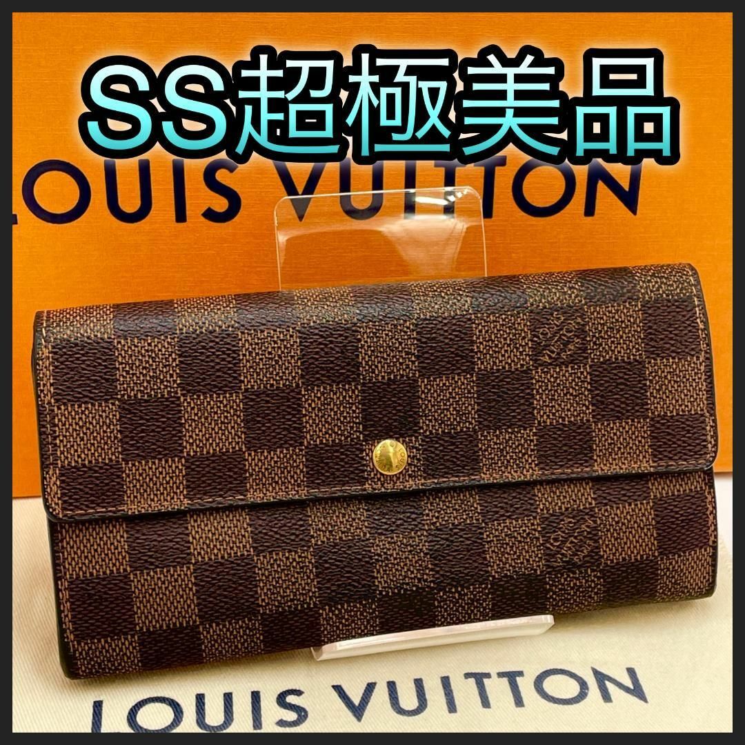 LOUIS VUITTON(ルイヴィトン)の【NEW】ルイヴィトン　長財布　ダミエ　ポルトフォイユサラ　茶 レディースのファッション小物(財布)の商品写真