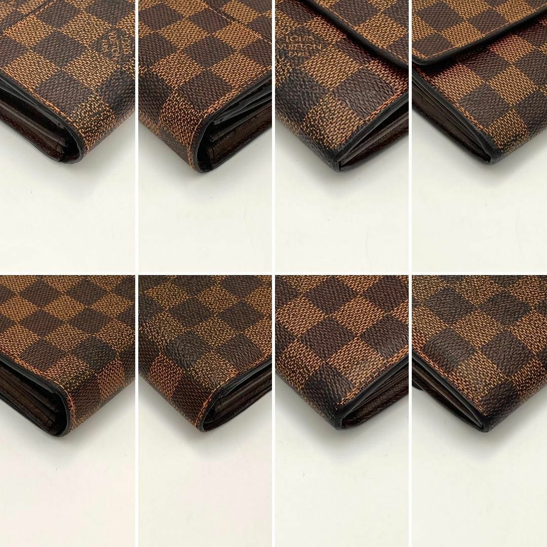 LOUIS VUITTON(ルイヴィトン)の【NEW】ルイヴィトン　長財布　ダミエ　ポルトフォイユサラ　茶 レディースのファッション小物(財布)の商品写真