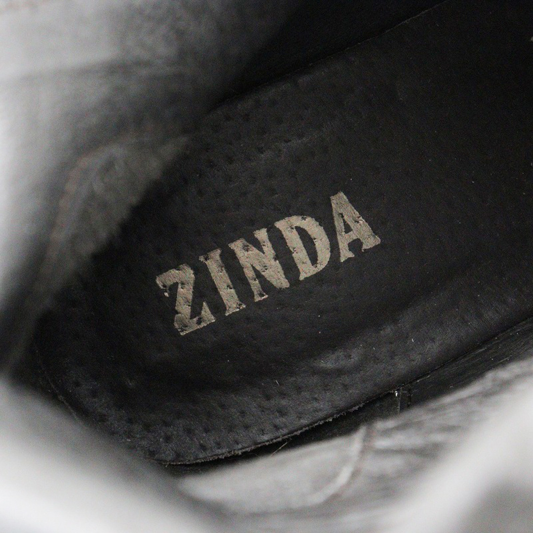 ジンダ ZINDA スエード切替 レザー ミドルブーツ 37/ブラウン【2400013844147】 レディースの靴/シューズ(ブーツ)の商品写真
