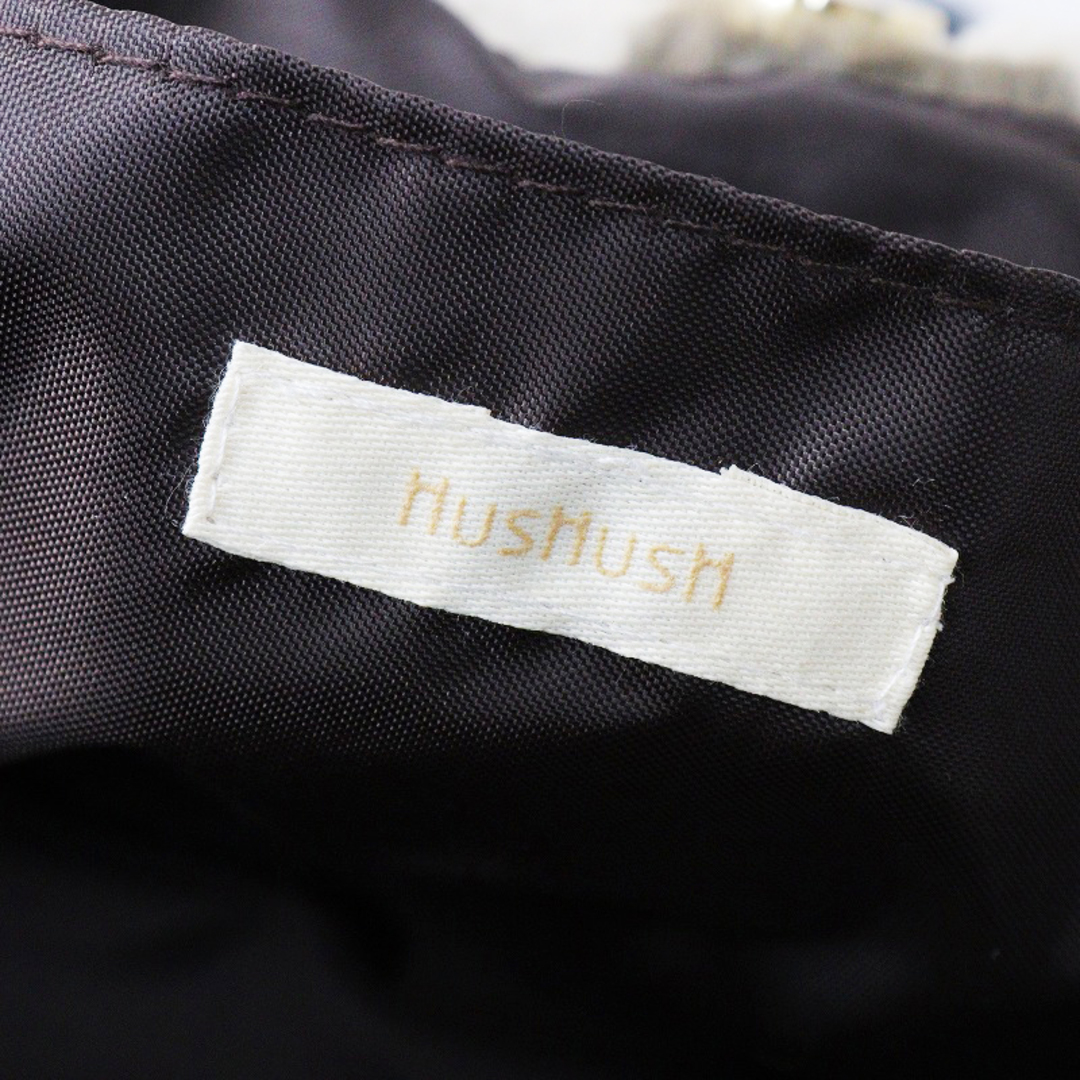 HusHush(ハッシュアッシュ)の美品 ハッシュアッシュ HusHusH カモフラファーバッグ/カーキ 迷彩 トートバッグ ハンドバッグ 鞄【2400013848282】 レディースのバッグ(トートバッグ)の商品写真