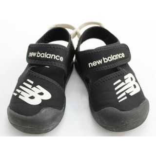 ニューバランス(New Balance)の【夏物 新入荷!】◇ニューバランス/NB/New Balance◇16cm サンダル/シューズ/靴 黒×白 アウトドア キャンプ 川遊び 水遊び プール 海水浴【中古】子供 キッズ kids 男の子 女の子 夏 shoes seasonal 424042(サンダル)