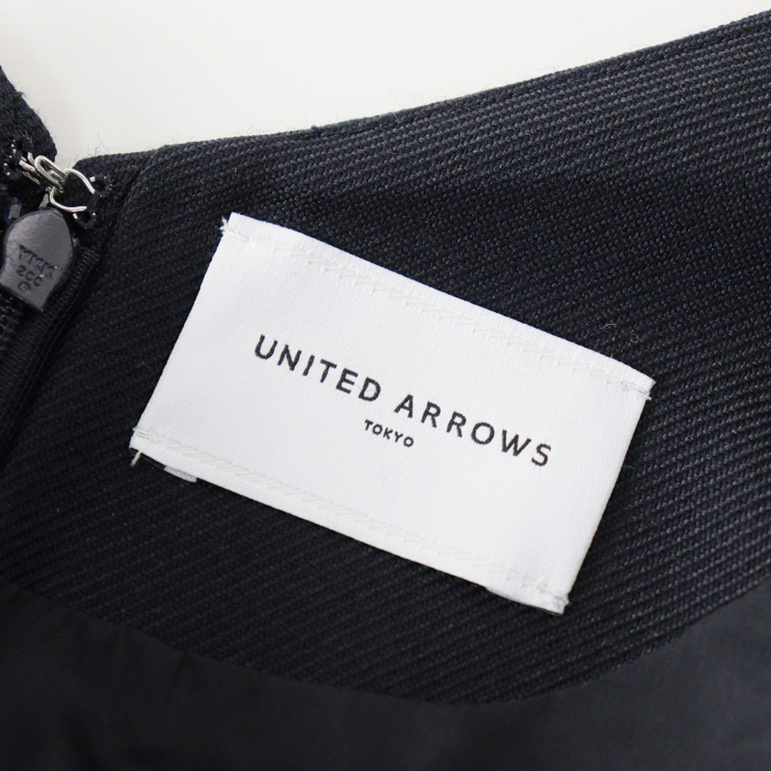 UNITED ARROWS(ユナイテッドアローズ)の美品 ユナイテッドアローズ UNITED ARROWS W/P Iライン ジャンパースカート W 38/ネイビー ワンピース-.【2400013824187】 レディースのワンピース(その他)の商品写真