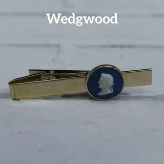 ウェッジウッド(WEDGWOOD)の【匿名配送】 ウェッジウッド タイピン ゴールド カメオ 青 4(ネクタイピン)