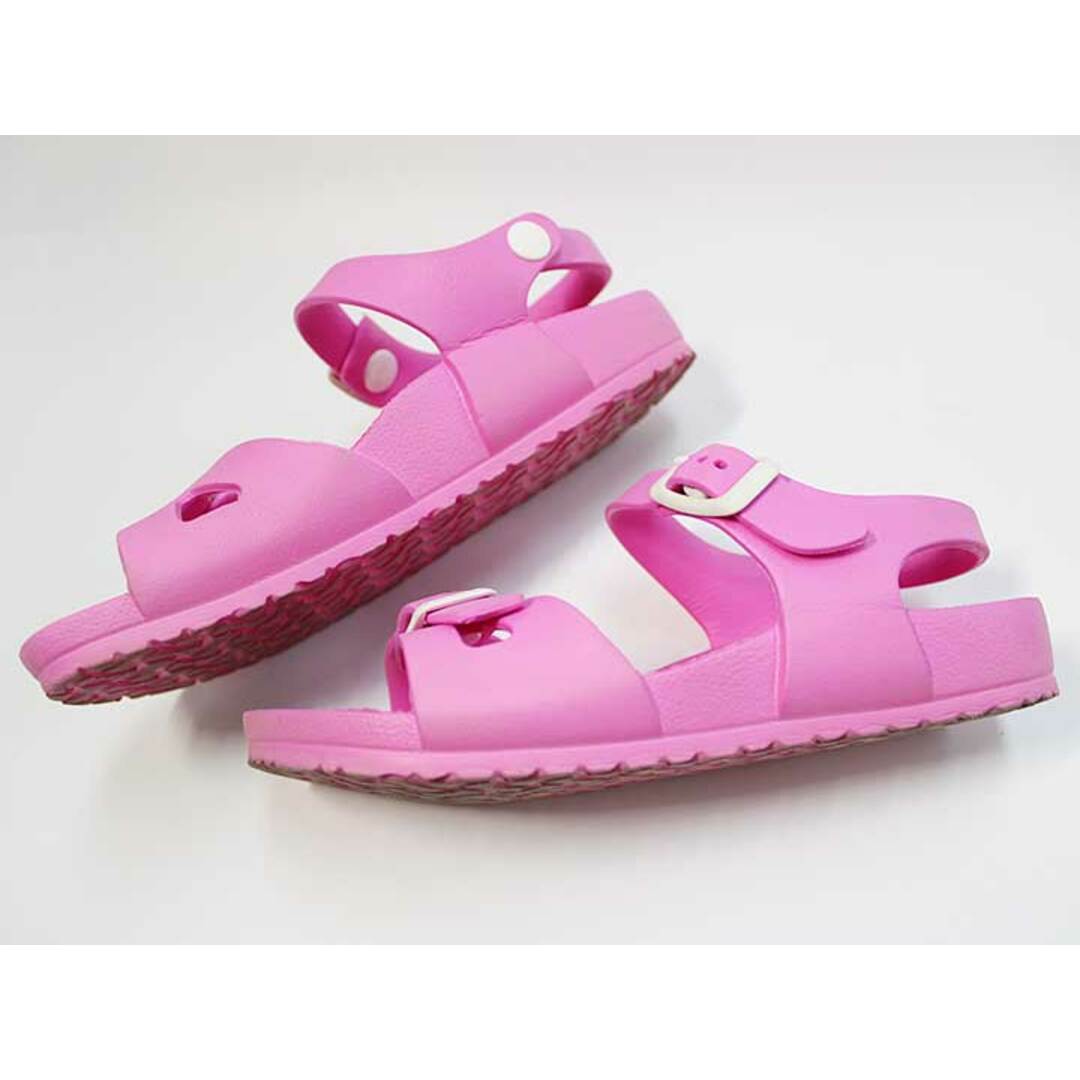 BIRKENSTOCK(ビルケンシュトック)の【夏物 新入荷!】▼ビルケンシュトック/BIRKENSTOCK▼20.5cm サンダル/シューズ/靴 ピンク×白 【中古】 子供 キッズ kids 女の子 夏 shoes 624042 キッズ/ベビー/マタニティのキッズ靴/シューズ(15cm~)(サンダル)の商品写真