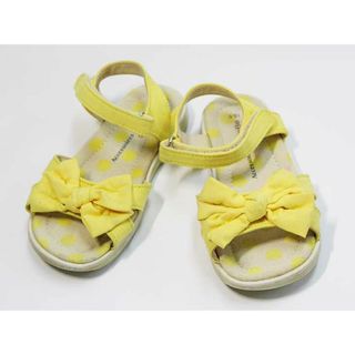 BeBe - 【夏物 新入荷!】▼ベベ/BeBe▼15cm サンダル/シューズ/靴 黄×ベージュ 【中古】 子供 キッズ kids 女の子 夏 shoes 624042