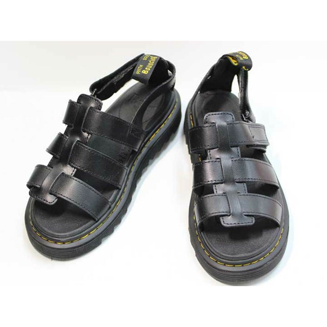 Dr.Martens(ドクターマーチン)の【夏物 新入荷!】▼ドクターマーチン/Dr Martens▼21cm(UK2) サンダル/シューズ/靴 黒×黄 本革【中古】 子供 キッズ kids ジュニア  男の子 女の子 夏 shoes 624042 キッズ/ベビー/マタニティのキッズ靴/シューズ(15cm~)(サンダル)の商品写真