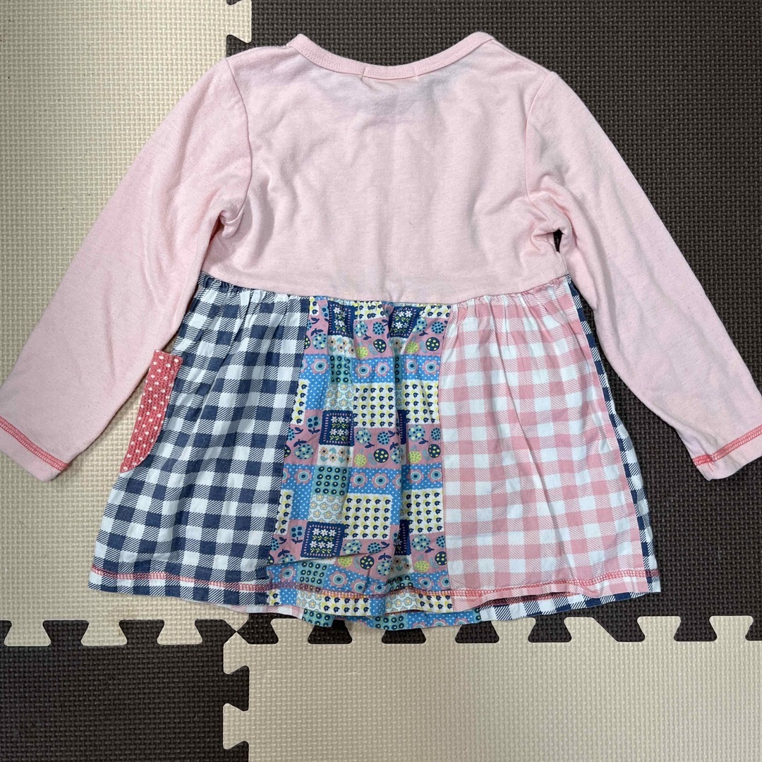 長袖 チュニック 110 キッズ/ベビー/マタニティのキッズ服女の子用(90cm~)(Tシャツ/カットソー)の商品写真