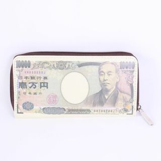 長財布　ユニーク 一万円札型 諭吉　(財布)