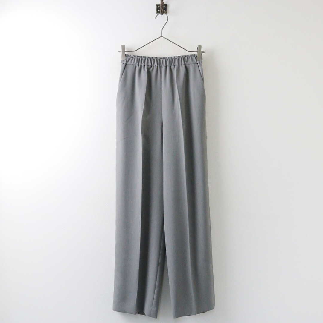 ENFOLD(エンフォルド)の美品 エンフォルド ENFOLD STRAIGHT PANTS ストレートパンツ 36/グレー ボトムス【2400013849883】 レディースのパンツ(カジュアルパンツ)の商品写真