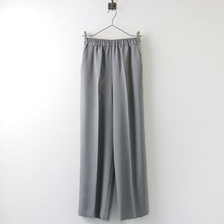 エンフォルド(ENFOLD)の美品 エンフォルド ENFOLD STRAIGHT PANTS ストレートパンツ 36/グレー ボトムス【2400013849883】(カジュアルパンツ)