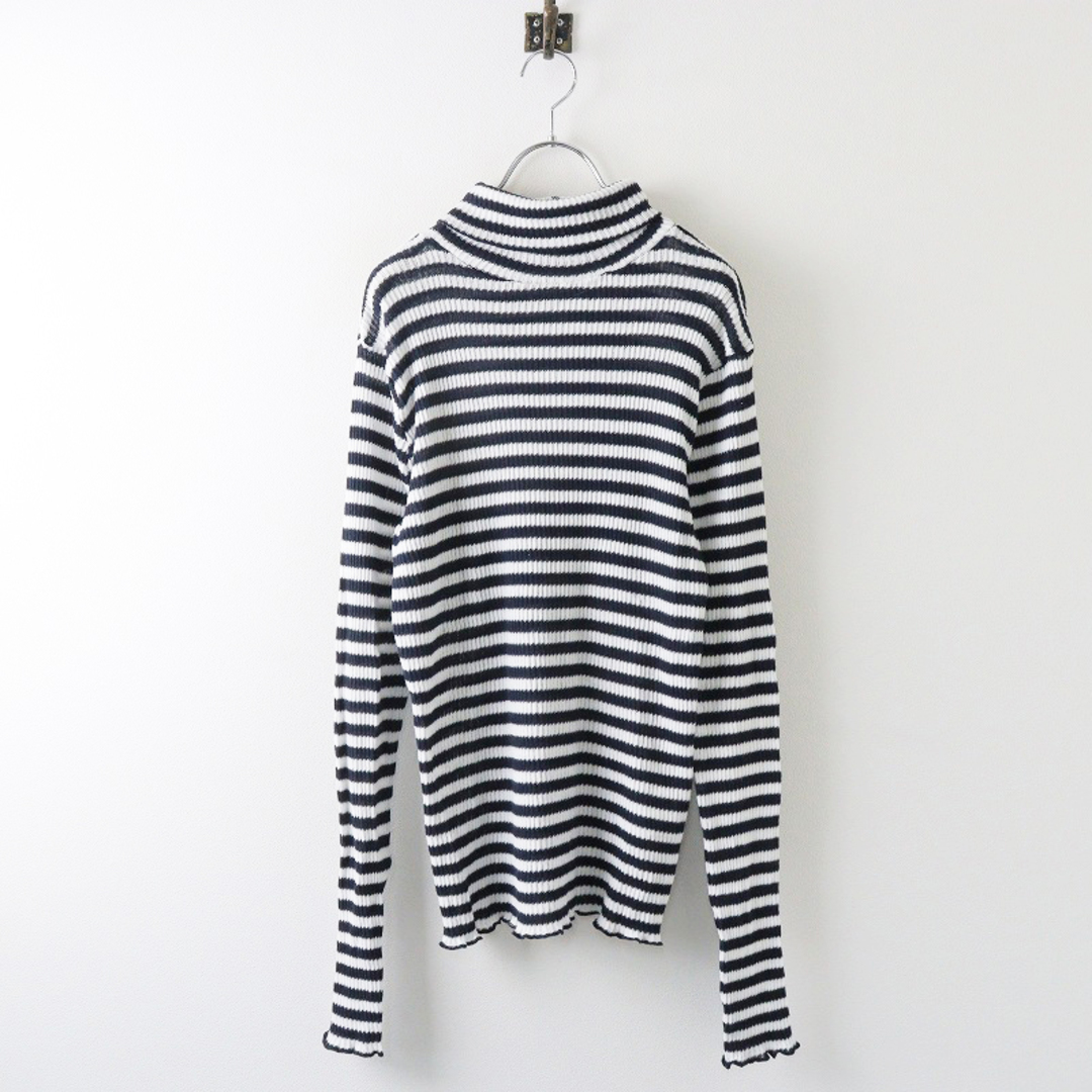 DEUXIEME CLASSE(ドゥーズィエムクラス)の美品 ドゥーズィエムクラス MUSE Deuxieme Classe CAROUSELAMBRA ケラウズランブラ ORGANIC COTTON タートル 2/ブラック【2400013846059】 レディースのトップス(ニット/セーター)の商品写真