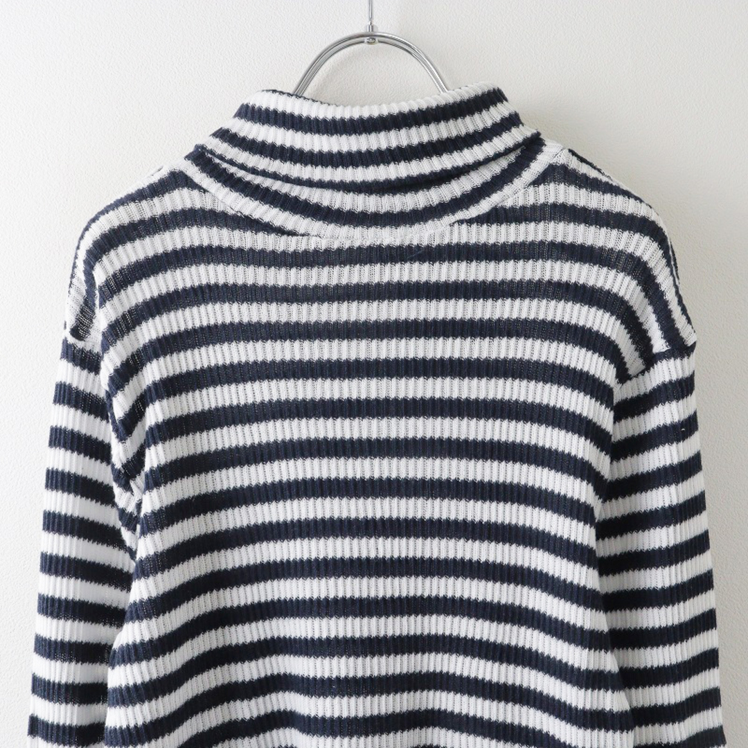 DEUXIEME CLASSE(ドゥーズィエムクラス)の美品 ドゥーズィエムクラス MUSE Deuxieme Classe CAROUSELAMBRA ケラウズランブラ ORGANIC COTTON タートル 2/ブラック【2400013846059】 レディースのトップス(ニット/セーター)の商品写真