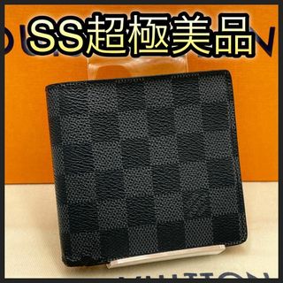 ルイヴィトン(LOUIS VUITTON)のルヴィトン　メンズ　ダミエグラフィット　ポルトフォイユマルコ　コンパクト財布(折り財布)