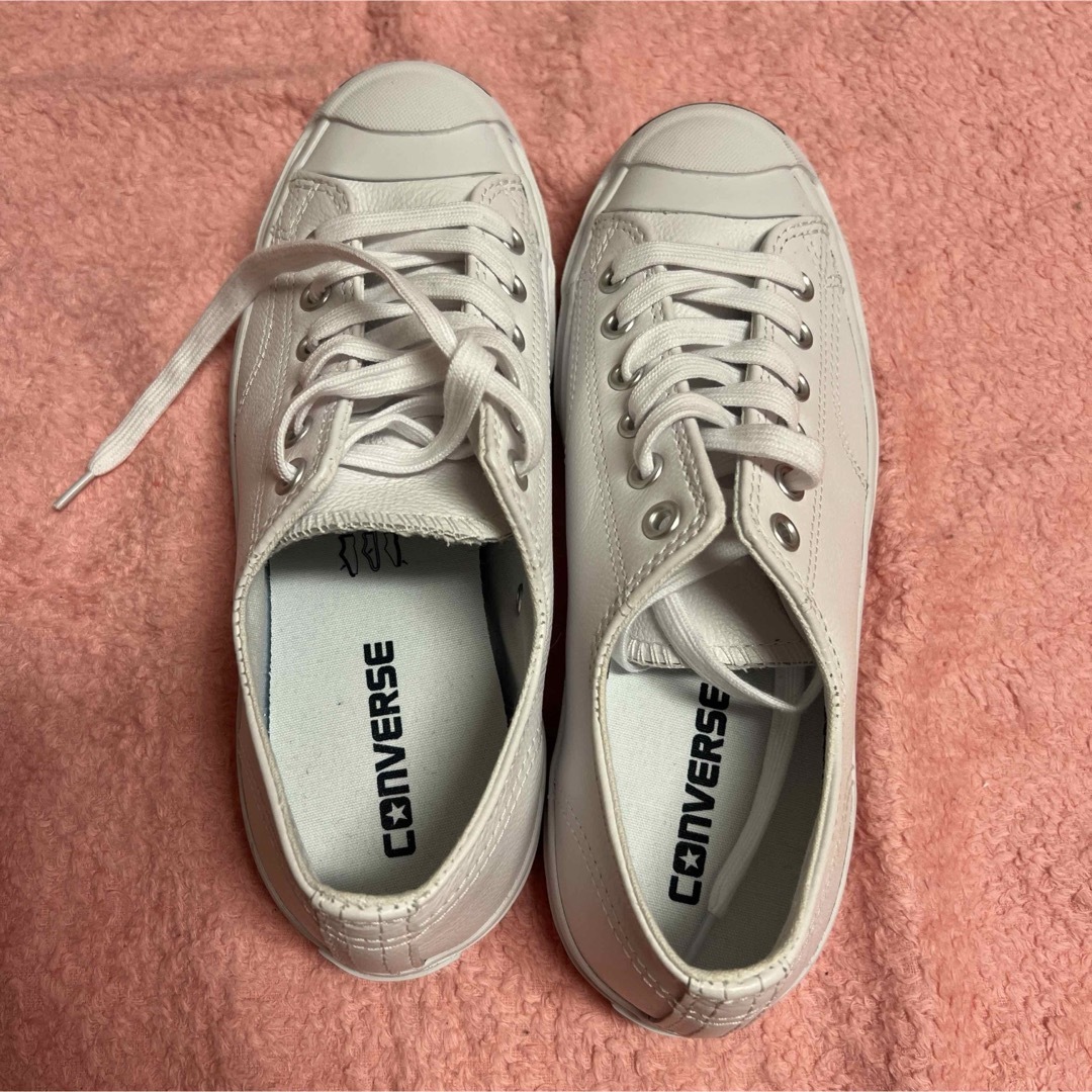 CONVERSE(コンバース)のコンバースconverse23.5cm白スニーカー未使用JACK PURCELL レディースの靴/シューズ(スニーカー)の商品写真