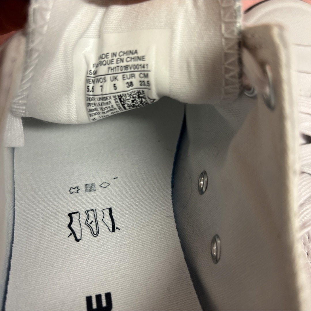 CONVERSE(コンバース)のコンバースconverse23.5cm白スニーカー未使用JACK PURCELL レディースの靴/シューズ(スニーカー)の商品写真