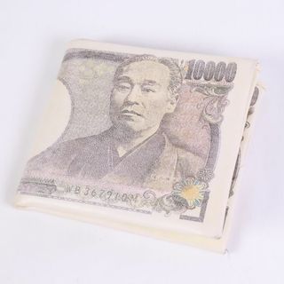 折りたたみ財布　二つ折り財布　ユニーク 一万円札型 諭吉(財布)
