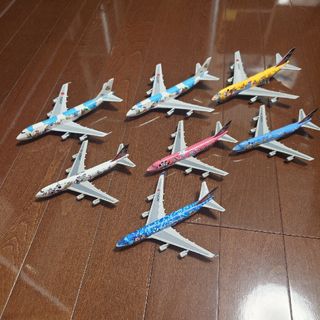 JAL ドリームエクスプレス号他　ディズニーコラボ飛行機模型7機体セット(模型製作用品)