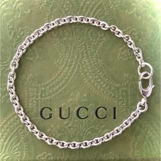 グッチ(Gucci)の正規品 グッチ チェーンリンクブレスレット/あずきチェーン シルバー(19cm)(ブレスレット/バングル)