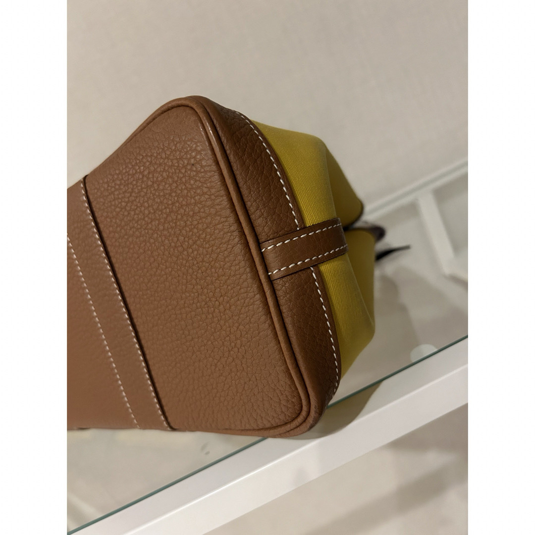 Hermes(エルメス)のHERMES ガーデンパーティTPM トワルオフィシェ ネゴンダ イエローD刻印 レディースのバッグ(トートバッグ)の商品写真