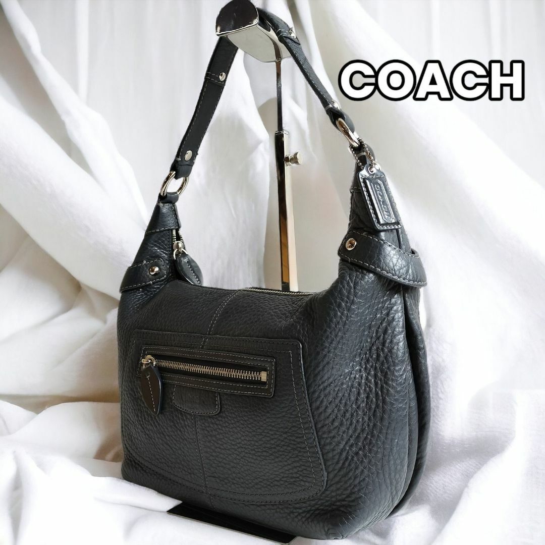 COACH(コーチ)の【✨洗練された日常へ】　COACH　ワンショルダーバッグ ハーフムーン　黒 レディースのバッグ(ショルダーバッグ)の商品写真