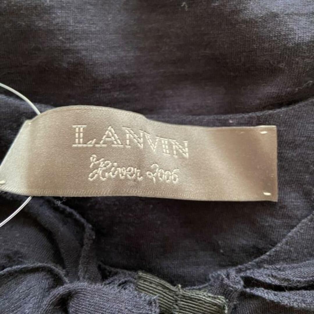 LANVIN(ランバン)のLANVIN(ランバン) カーディガン サイズ38 M レディース - ダークネイビー 長袖/フリル レディースのトップス(カーディガン)の商品写真