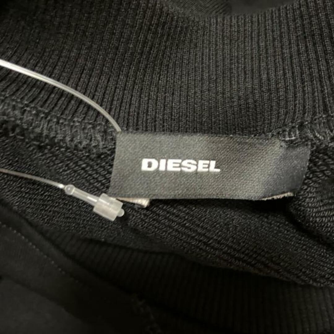 DIESEL(ディーゼル)のDIESEL(ディーゼル) トレーナー サイズS レディース美品  - 黒 長袖/ショート丈 レディースのトップス(トレーナー/スウェット)の商品写真