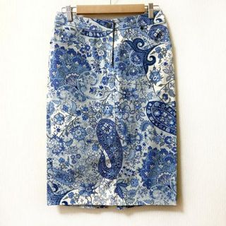 エトロ(ETRO)のETRO(エトロ) スカート サイズ42 M レディース - ライトブルー×ブルーグレー×マルチ ひざ丈/ペイズリー柄(その他)