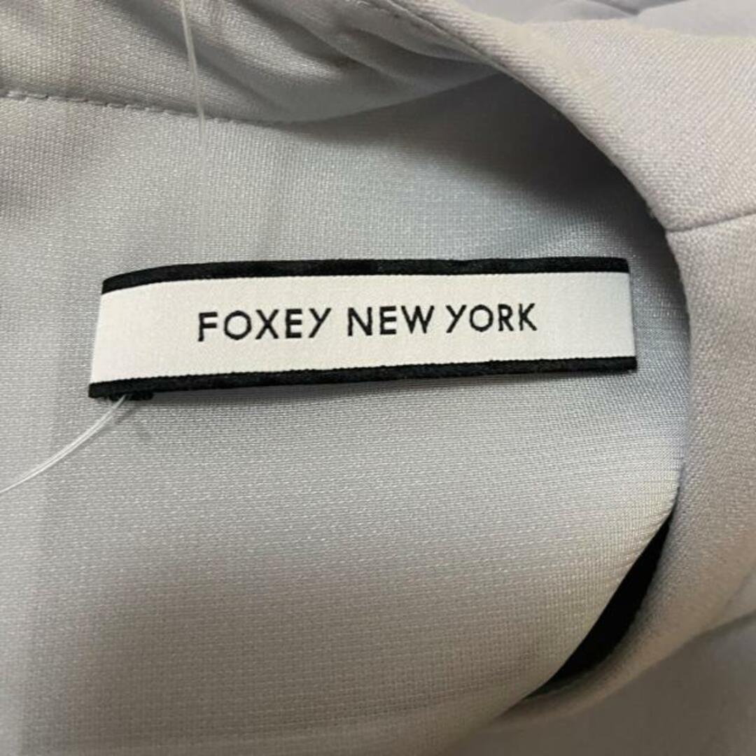 FOXEY NEW YORK(フォクシーニューヨーク) ワンピース サイズ38 M レディース - ライトブルー クルーネック/七分袖/ひざ丈 レディースのワンピース(その他)の商品写真