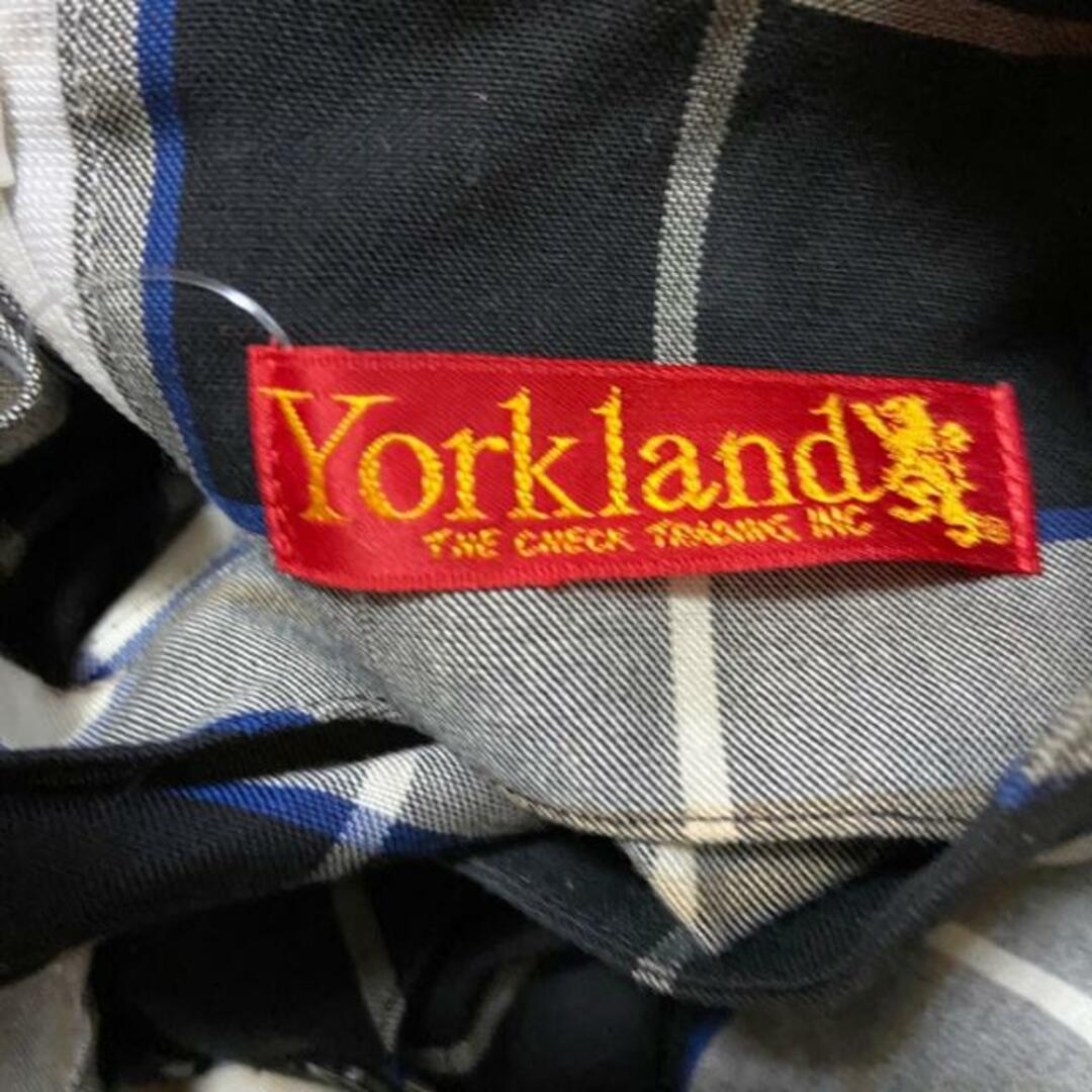 Yorkland(ヨークランド)のYORKLAND(ヨークランド) ワンピース サイズ9AR S レディース - 黒×ライトブラウン×マルチ ノースリーブ/ひざ丈/チェック柄 レディースのワンピース(その他)の商品写真