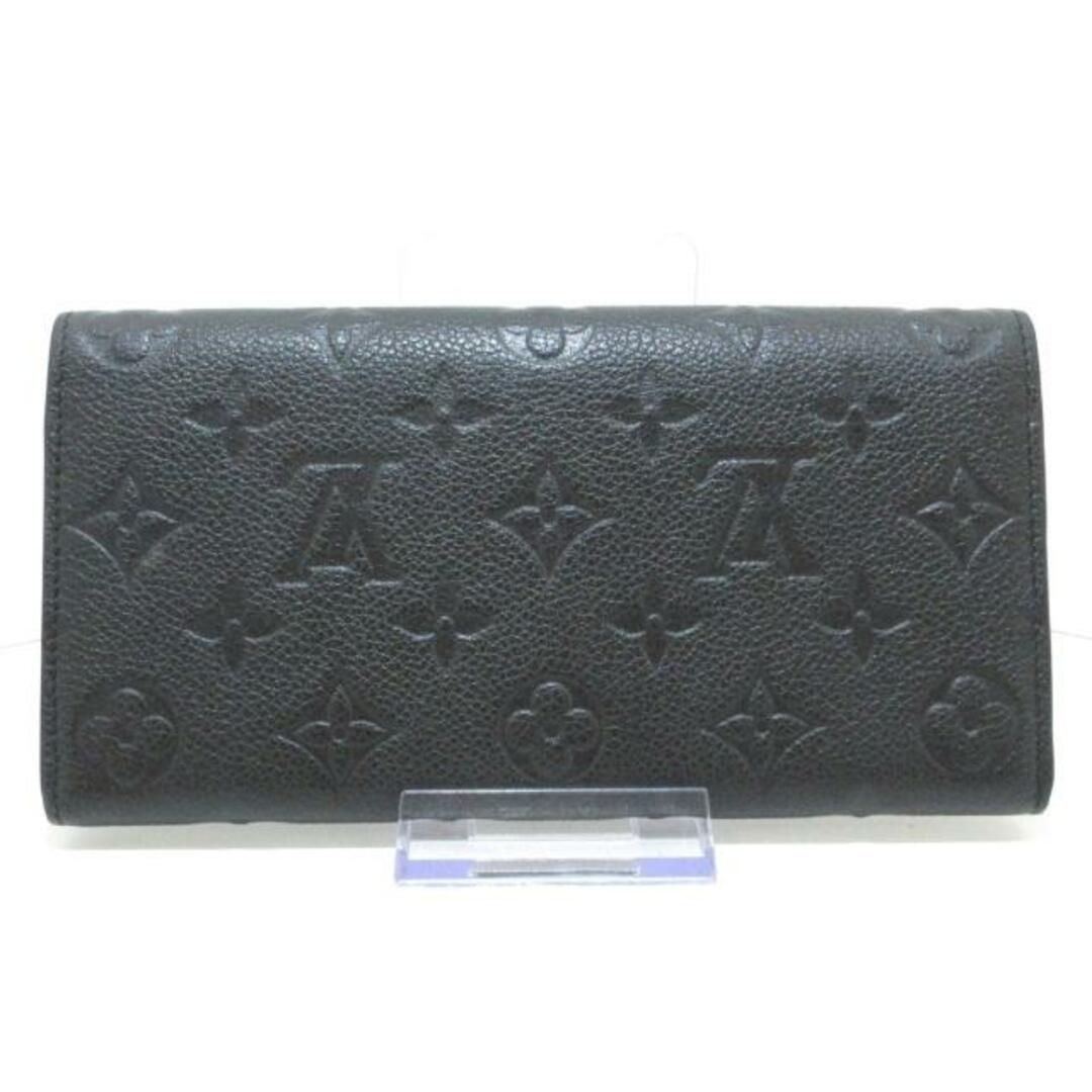 LOUIS VUITTON(ルイヴィトン)のLOUIS VUITTON(ルイヴィトン) 長財布 モノグラム・アンプラント美品  ポルトフォイユエミリー M62369 ノワール モノグラム・アンプラント レザー（皮革の種類：牛革） レディースのファッション小物(財布)の商品写真