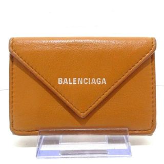 バレンシアガ(Balenciaga)のBALENCIAGA(バレンシアガ) 3つ折り財布美品  - 391446 ブラウン レザー(財布)