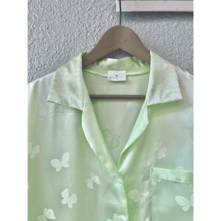 ロキエ(Lochie)のVINTAGE♡蝶々柄ブラウス♡itimi shury butterfly(シャツ/ブラウス(長袖/七分))