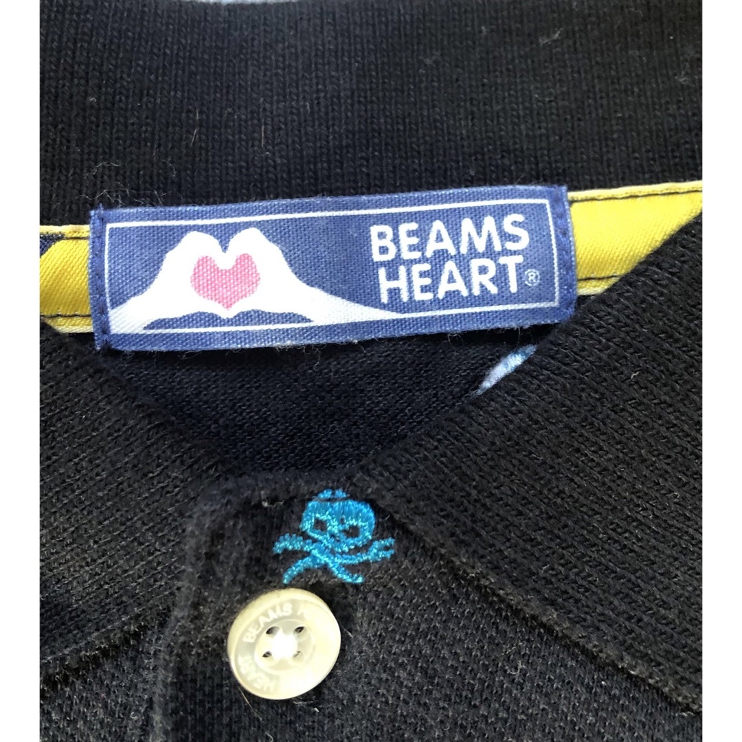 BEAMS BOY(ビームスボーイ)の《美品‼︎》BEAMS HEART  スカル刺繍　ポロシャツ レディースのトップス(ポロシャツ)の商品写真