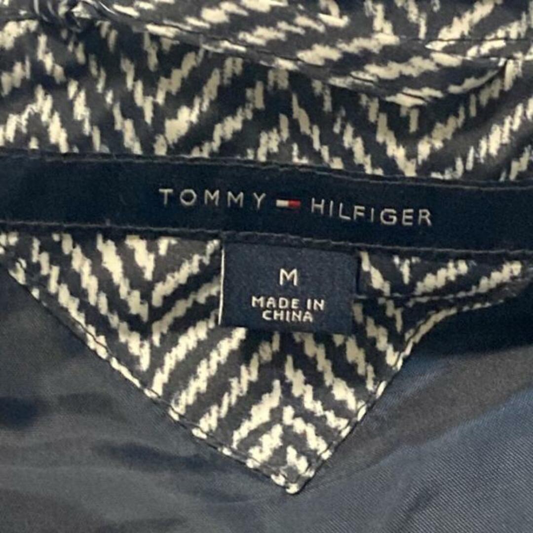 TOMMY HILFIGER(トミーヒルフィガー)のTOMMY HILFIGER(トミーヒルフィガー) ダウンベスト サイズM レディース - ダークネイビー×白 秋/冬 レディースのジャケット/アウター(ダウンベスト)の商品写真