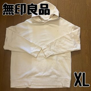 MUJI (無印良品) - 無印良品 メンズ プルオーバーパーカー 白 ホワイト L-XLサイズ