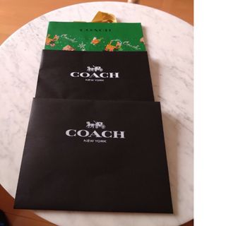 COACH　紙袋　3枚セット　クリスマス限定