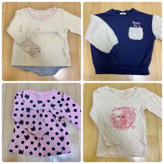 シュガーバニーズ他 長袖4点セット 110(Tシャツ/カットソー)