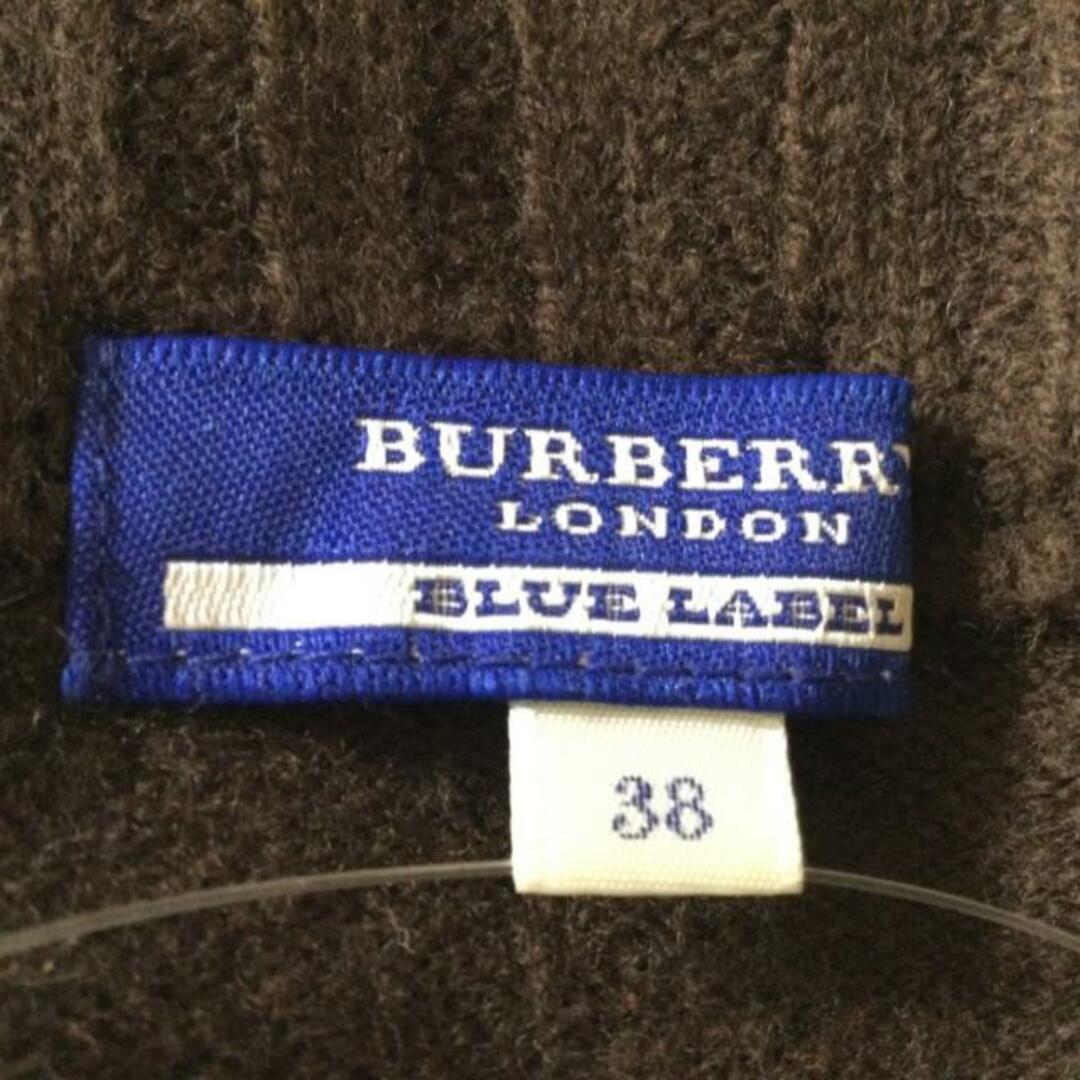 BURBERRY BLUE LABEL(バーバリーブルーレーベル)のBurberry Blue Label(バーバリーブルーレーベル) 長袖セーター サイズ38 M レディース - ダークブラウン ハイネック レディースのトップス(ニット/セーター)の商品写真