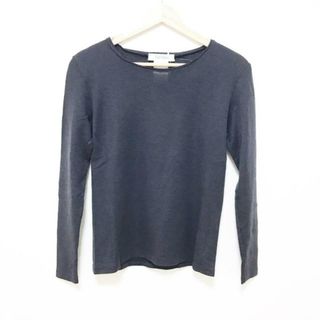 マックスマーラ(Max Mara)のMax Mara(マックスマーラ) 長袖Tシャツ サイズL レディース - ダークネイビー クルーネック(Tシャツ(長袖/七分))