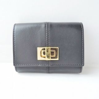 フェンディ(FENDI)のFENDI(フェンディ) 名刺入れ美品  ピーカブー 8M0416 黒 レザー(名刺入れ/定期入れ)